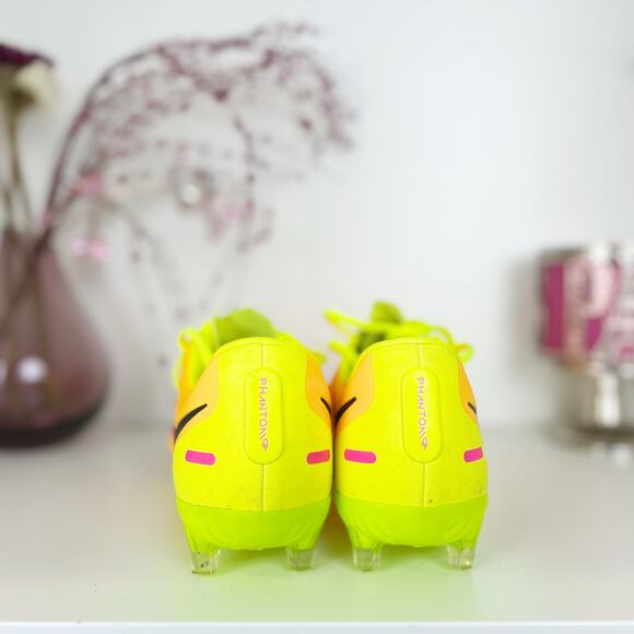 Nike By You Phantom GT2 Academy MG Soccer Cleats Orange Yellow Mens 7.5 Womens 9 - Picture 5 of 14